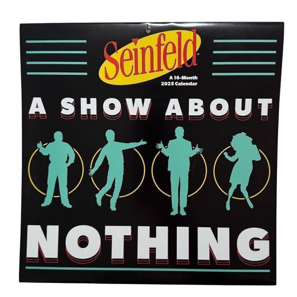 Seinfeld 2025 Wall Calendar “ A Show About Nothing” 16 month
